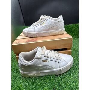 PUMA Low Top Sneakers- White- Size 6.5W